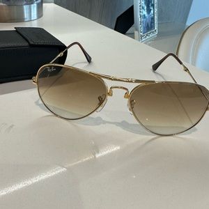 ray-ban folding aviator